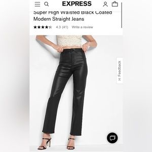 Express high waisted faux leather pants